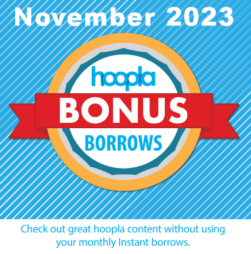 Hoopla bonus Borrows November 2023